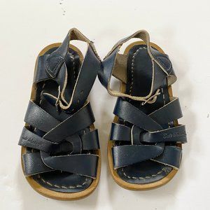 Saltwater Navy Blue Classic Sandals Toddler size 6